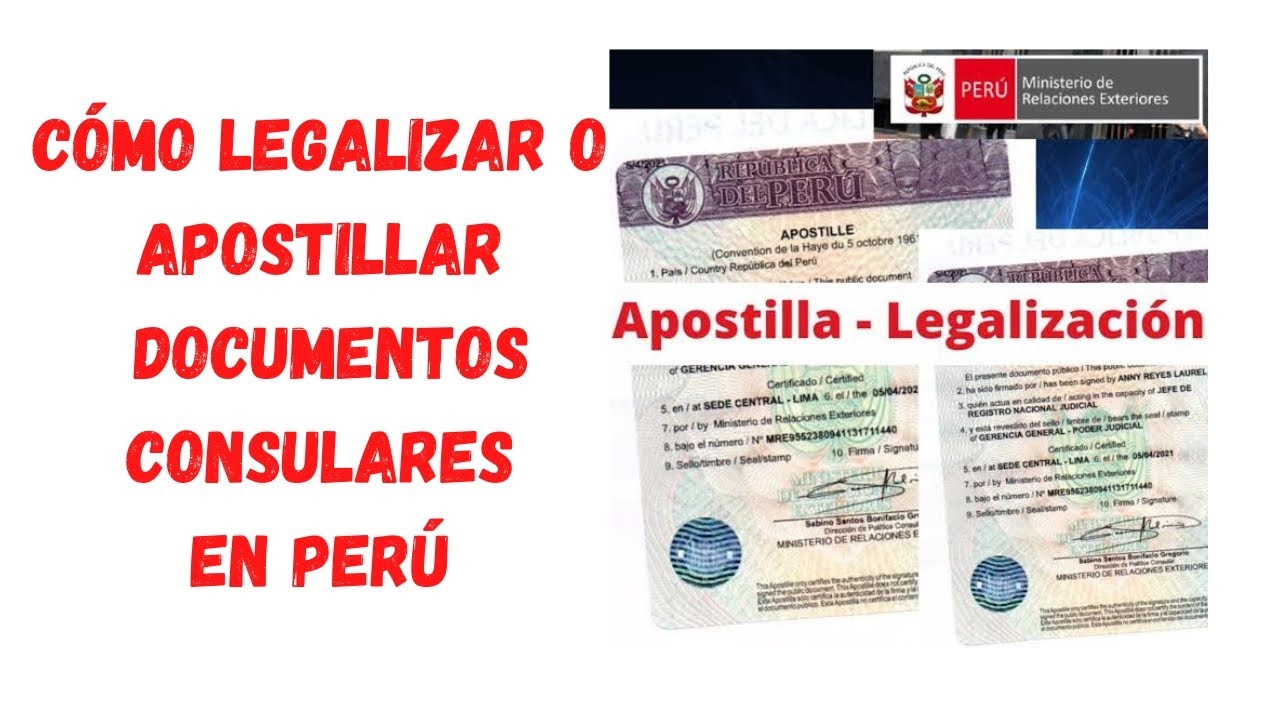 ¿Cómo legalizar documentos en el Consulado Peruano?